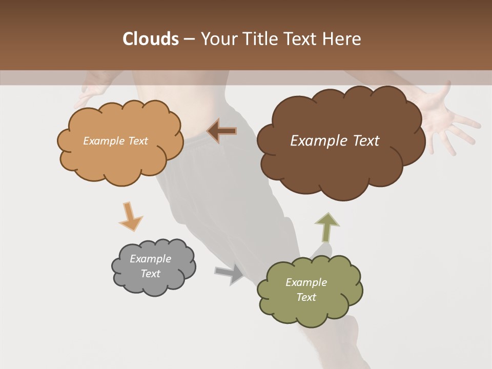 Performer Stretching Male PowerPoint Template