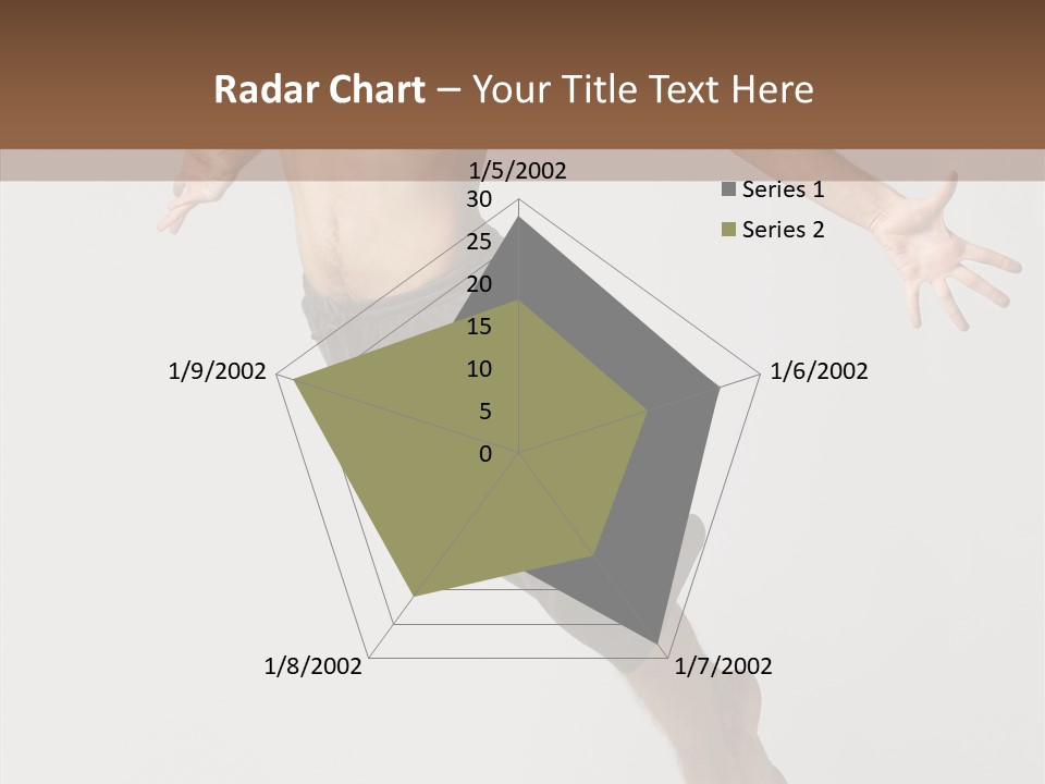 Performer Stretching Male PowerPoint Template