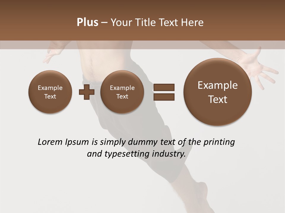 Performer Stretching Male PowerPoint Template