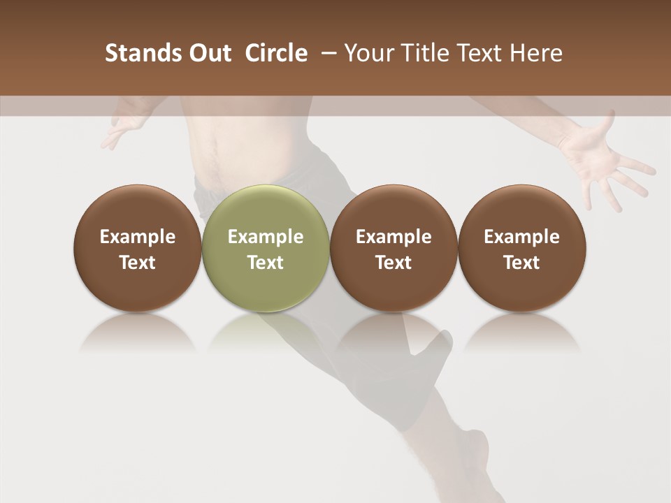 Performer Stretching Male PowerPoint Template