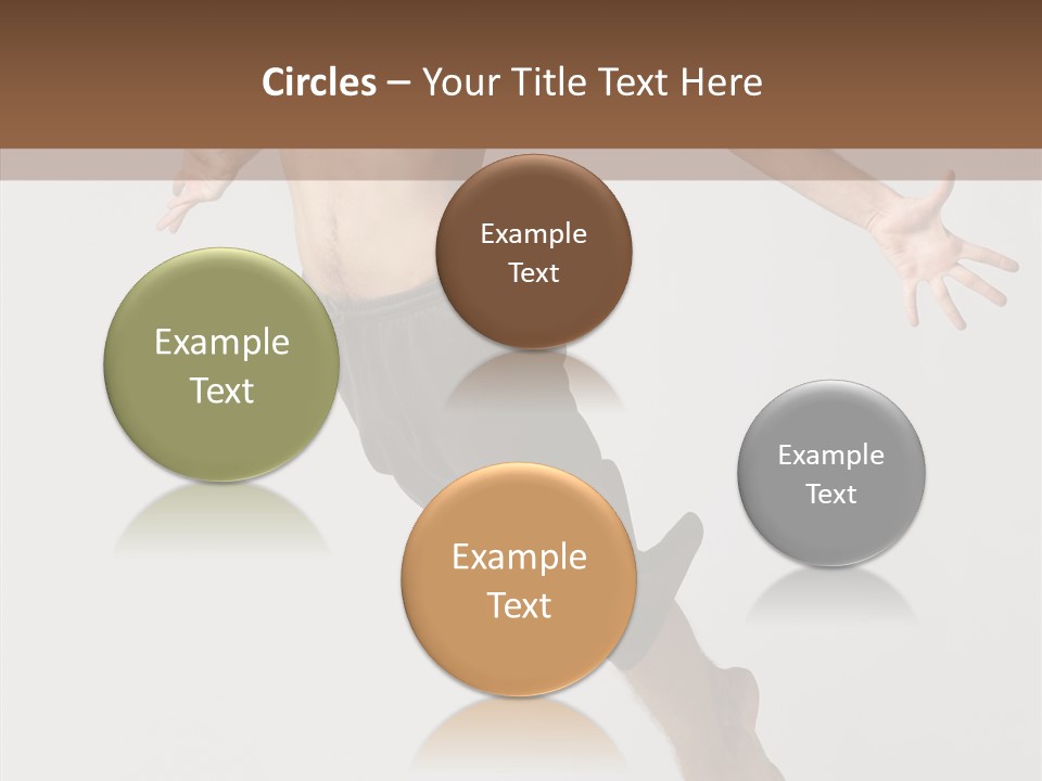 Performer Stretching Male PowerPoint Template