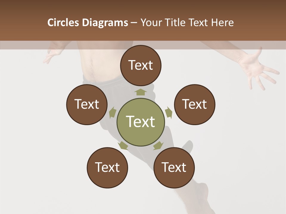 Performer Stretching Male PowerPoint Template