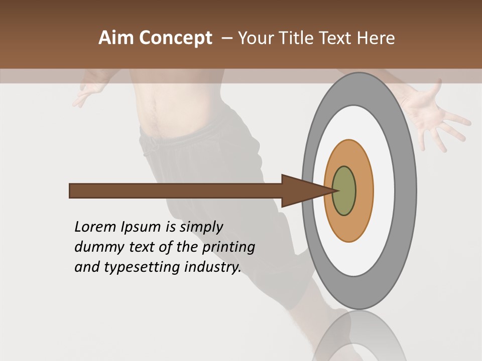 Performer Stretching Male PowerPoint Template