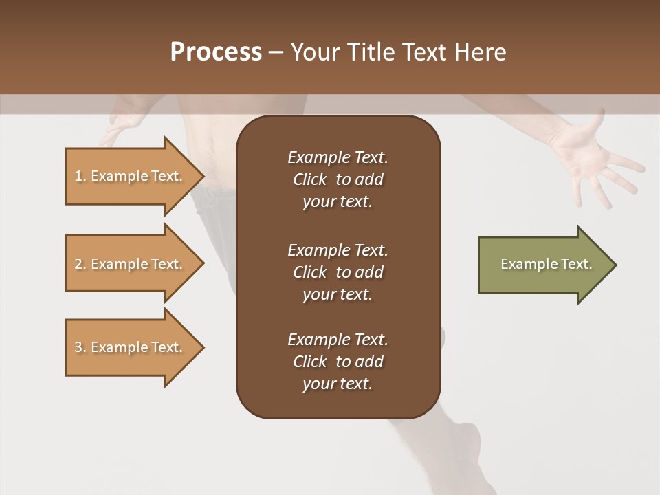Performer Stretching Male PowerPoint Template