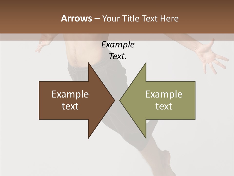 Performer Stretching Male PowerPoint Template