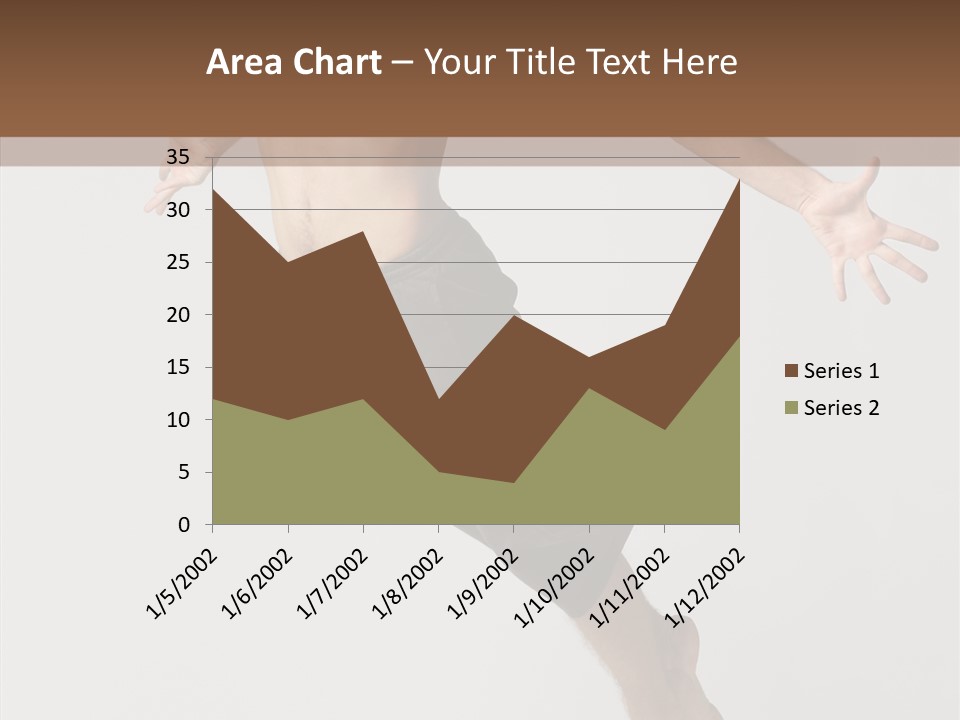 Performer Stretching Male PowerPoint Template