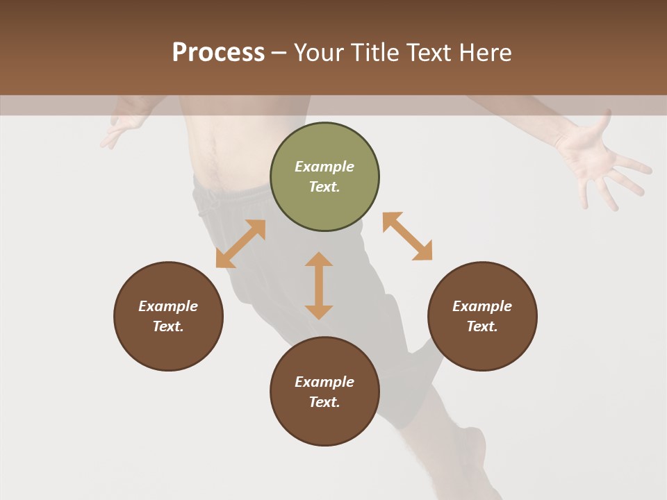 Performer Stretching Male PowerPoint Template