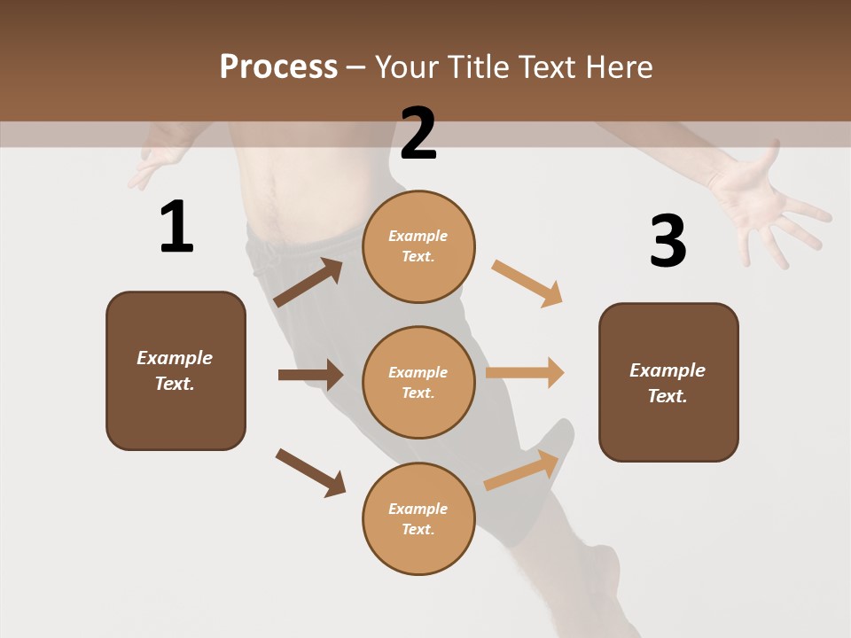 Performer Stretching Male PowerPoint Template