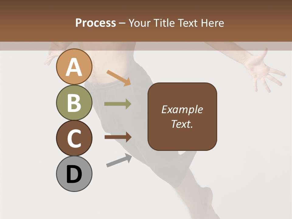 Performer Stretching Male PowerPoint Template