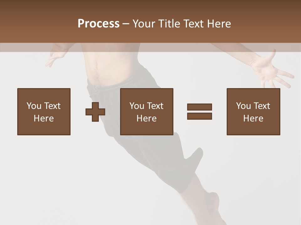 Performer Stretching Male PowerPoint Template