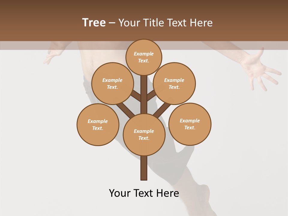 Performer Stretching Male PowerPoint Template