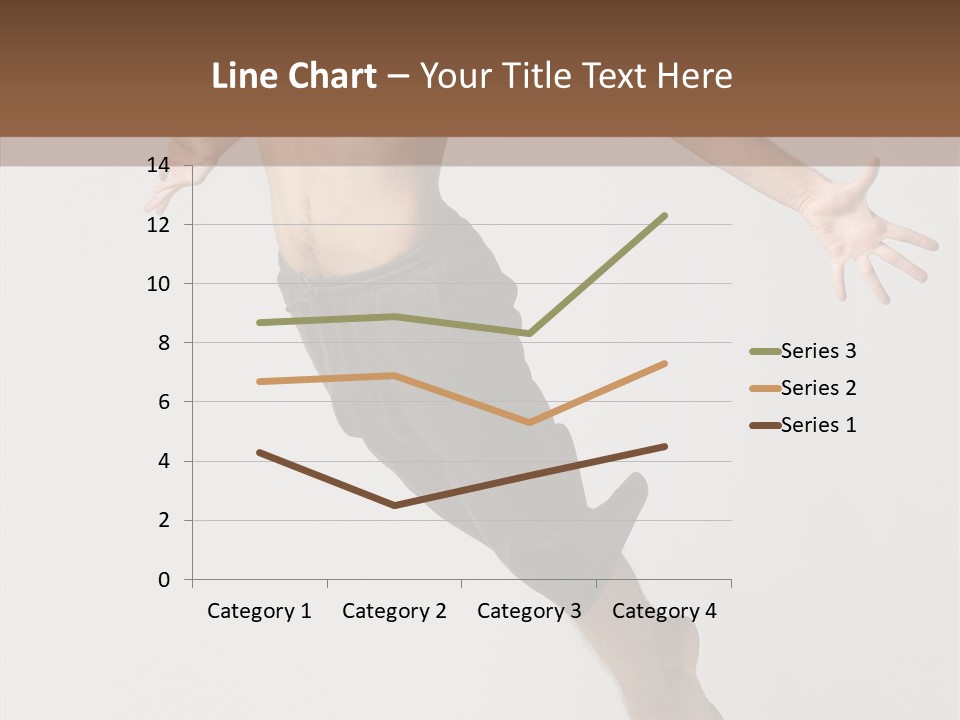 Performer Stretching Male PowerPoint Template
