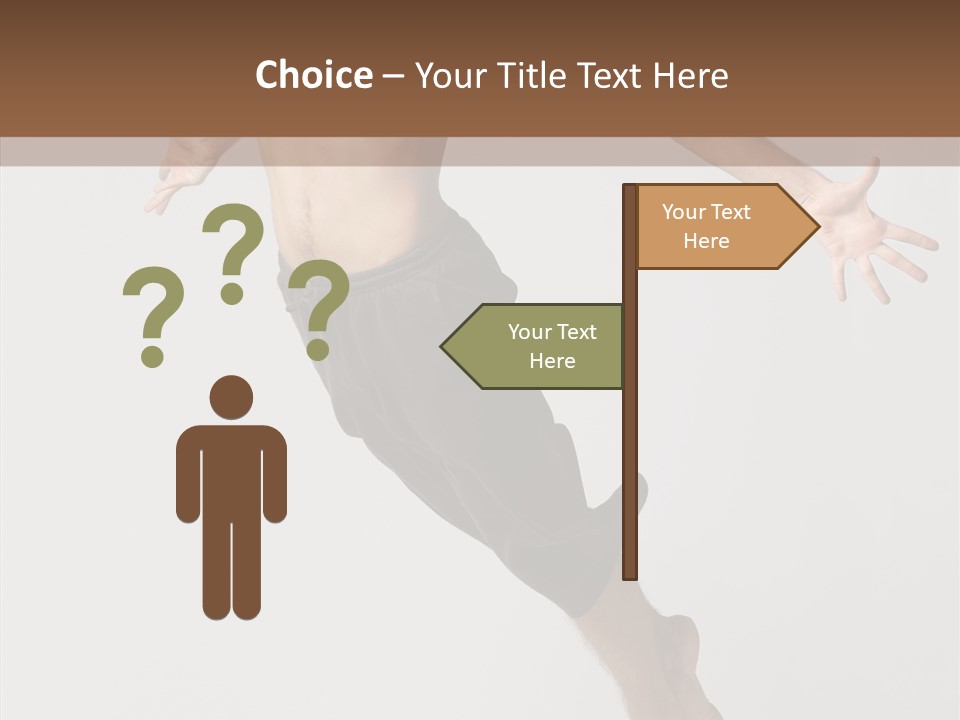 Performer Stretching Male PowerPoint Template