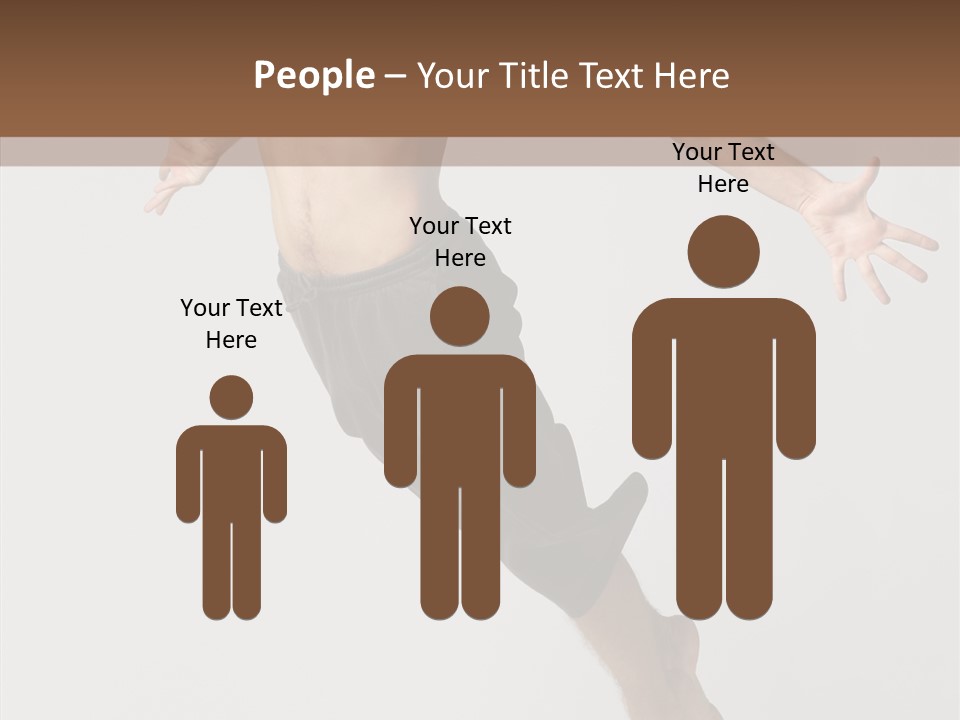 Performer Stretching Male PowerPoint Template