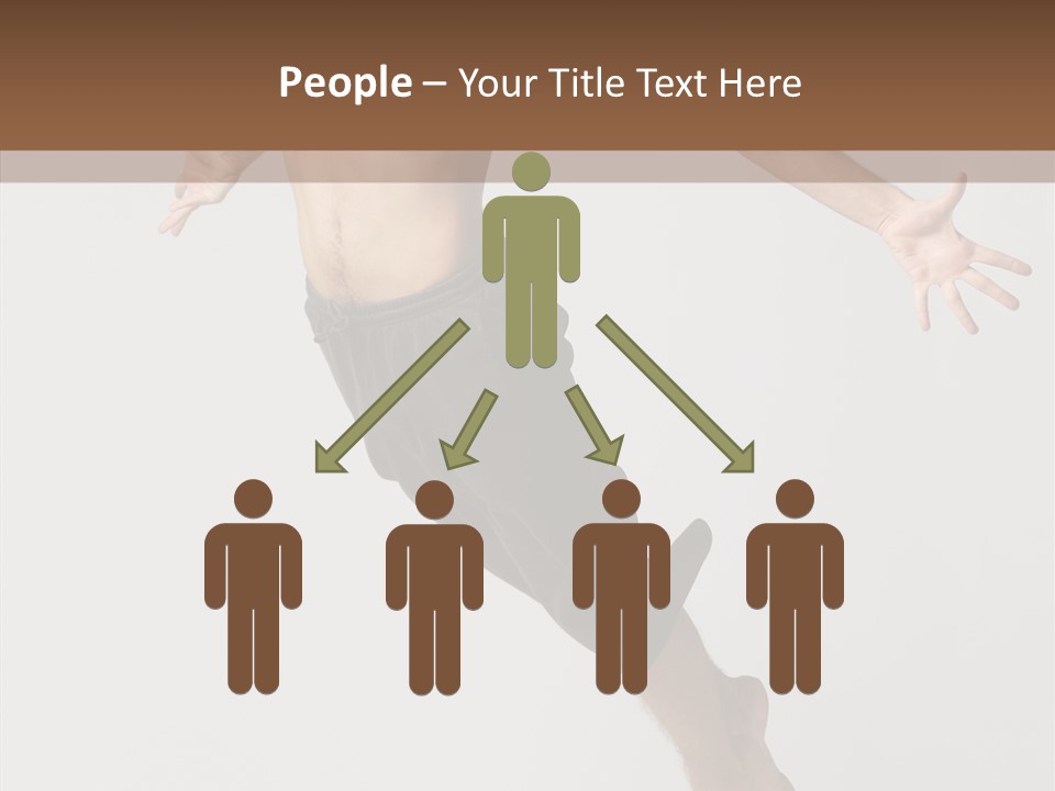 Performer Stretching Male PowerPoint Template