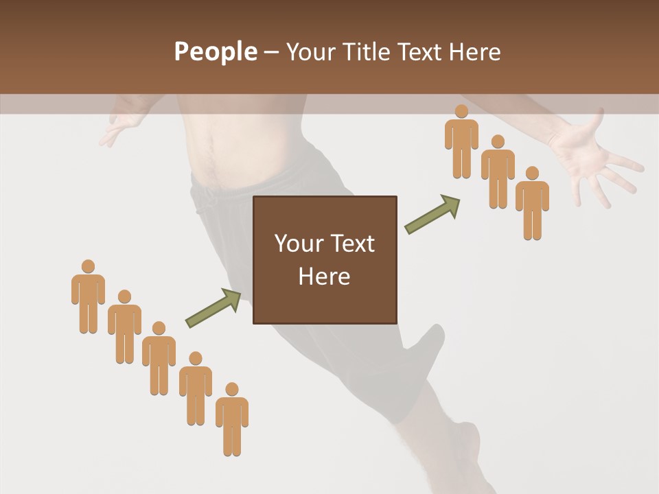 Performer Stretching Male PowerPoint Template