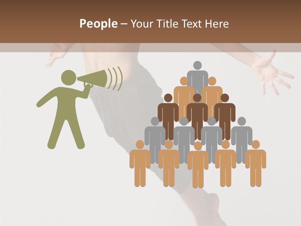 Performer Stretching Male PowerPoint Template