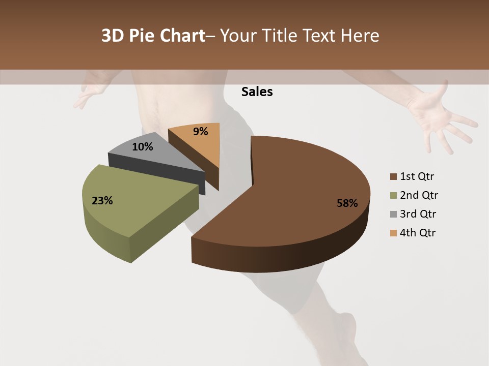 Performer Stretching Male PowerPoint Template