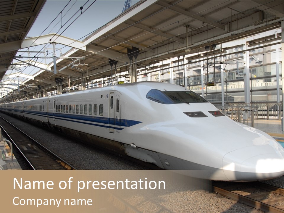 Railway Bullet Train PowerPoint Template