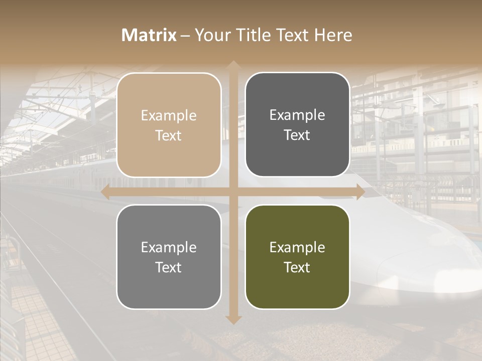 Railway Bullet Train PowerPoint Template