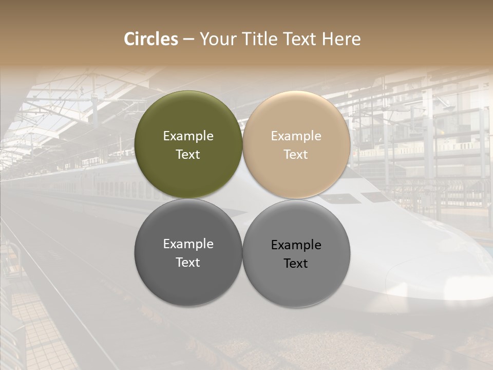 Railway Bullet Train PowerPoint Template