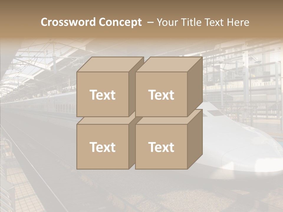 Railway Bullet Train PowerPoint Template