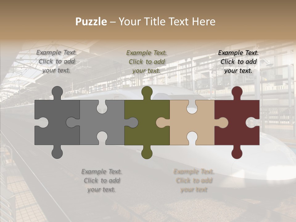 Railway Bullet Train PowerPoint Template