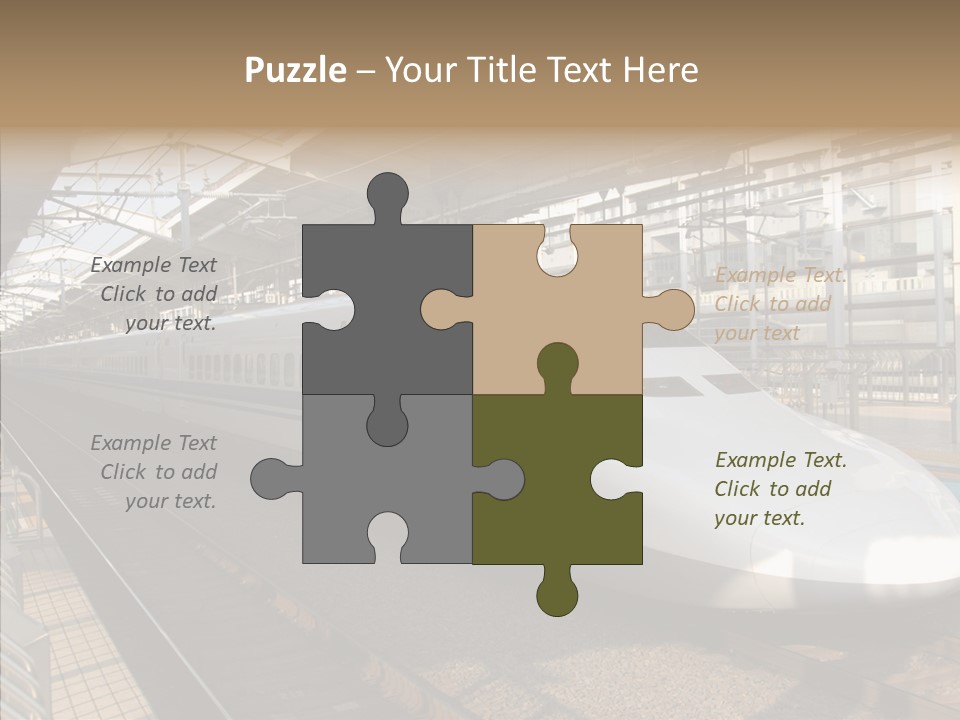 Railway Bullet Train PowerPoint Template