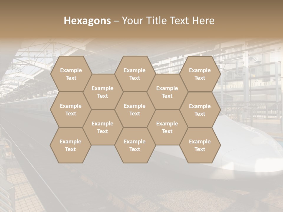 Railway Bullet Train PowerPoint Template