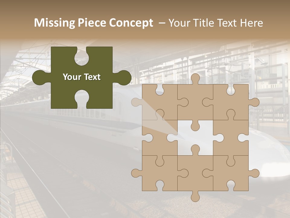 Railway Bullet Train PowerPoint Template