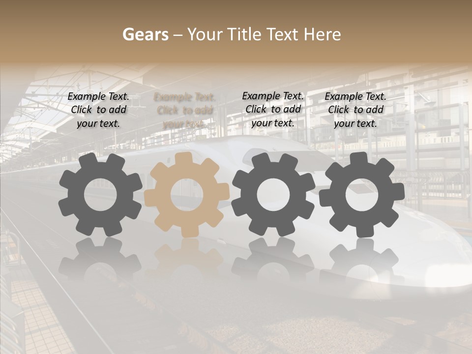 Railway Bullet Train PowerPoint Template