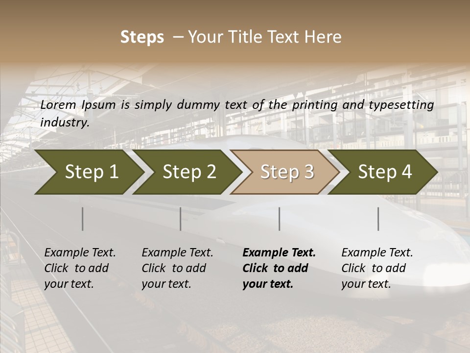 Railway Bullet Train PowerPoint Template