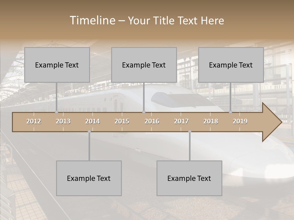 Railway Bullet Train PowerPoint Template