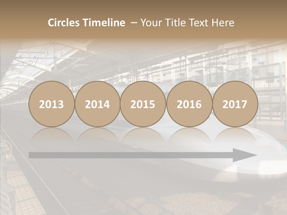 Railway Bullet Train PowerPoint Template