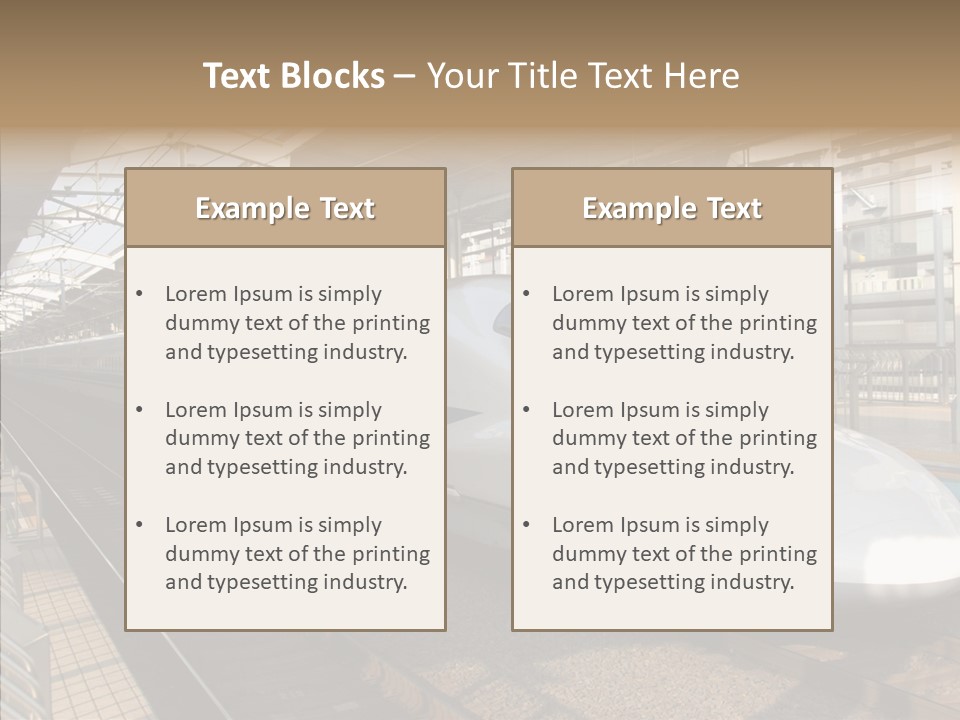 Railway Bullet Train PowerPoint Template