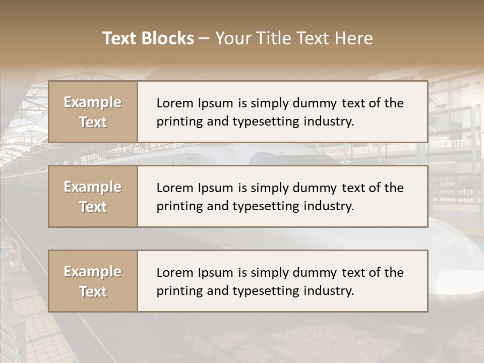 Railway Bullet Train PowerPoint Template