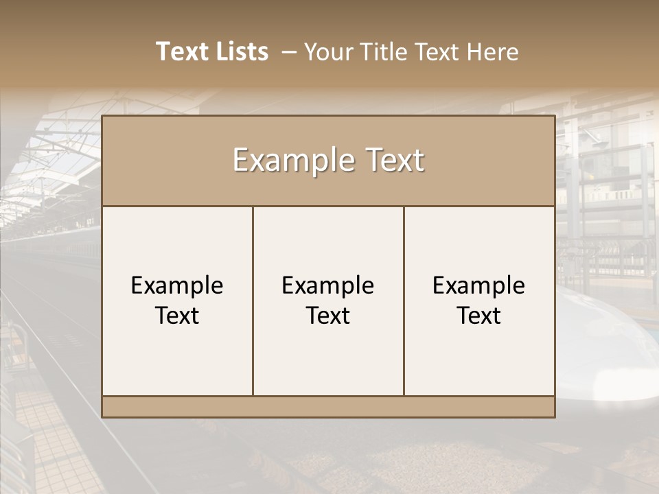 Railway Bullet Train PowerPoint Template