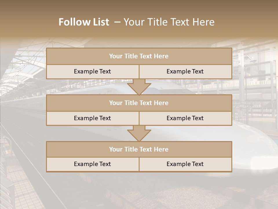 Railway Bullet Train PowerPoint Template