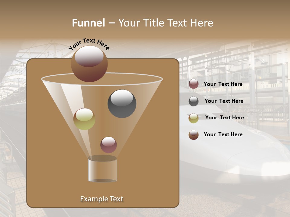 Railway Bullet Train PowerPoint Template