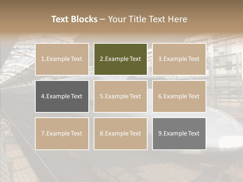 Railway Bullet Train PowerPoint Template