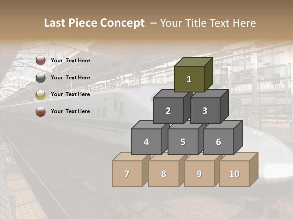 Railway Bullet Train PowerPoint Template