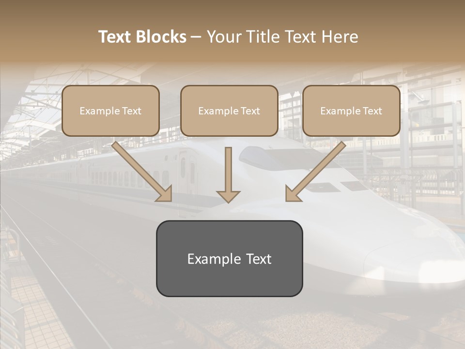 Railway Bullet Train PowerPoint Template