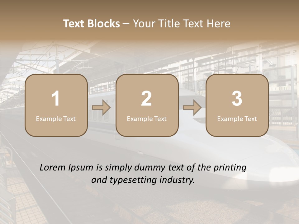 Railway Bullet Train PowerPoint Template