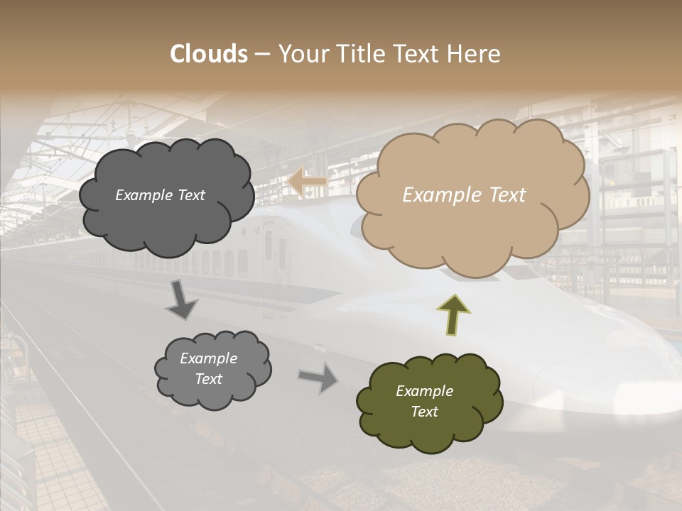 Railway Bullet Train PowerPoint Template