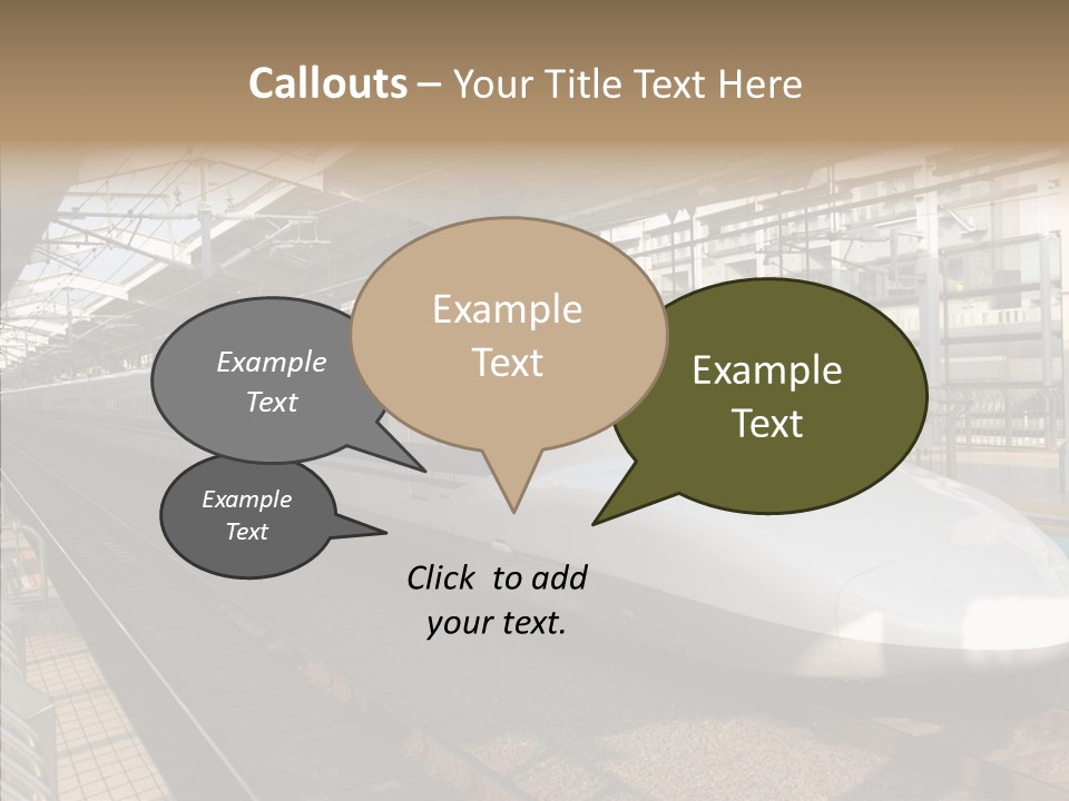 Railway Bullet Train PowerPoint Template