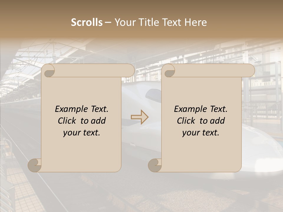 Railway Bullet Train PowerPoint Template