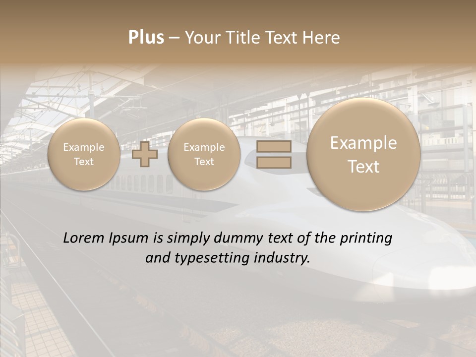 Railway Bullet Train PowerPoint Template