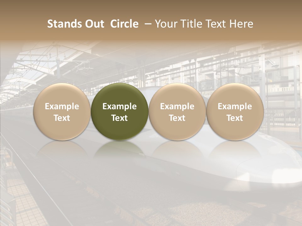 Railway Bullet Train PowerPoint Template
