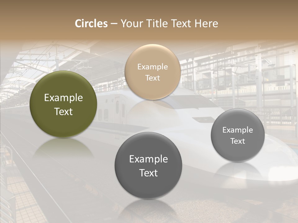 Railway Bullet Train PowerPoint Template