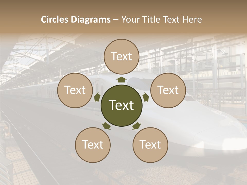 Railway Bullet Train PowerPoint Template